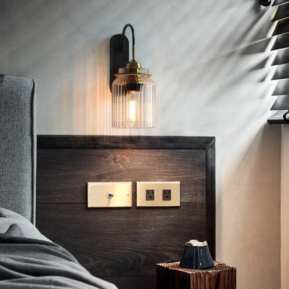 Riverton Industrial Vintage Wall Light With Exposed Bulb And Antique Finish For Indoor Spaces
