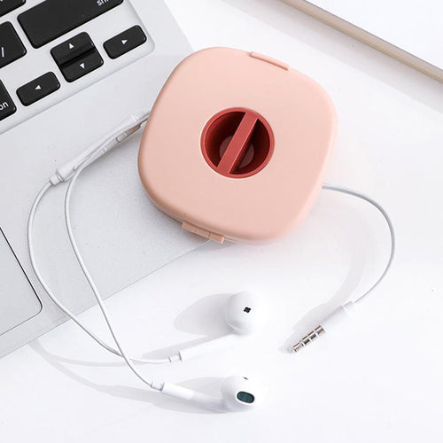 2-in-1 Cable Winder and Integrated Phone Stand — Compact Cable Organizer