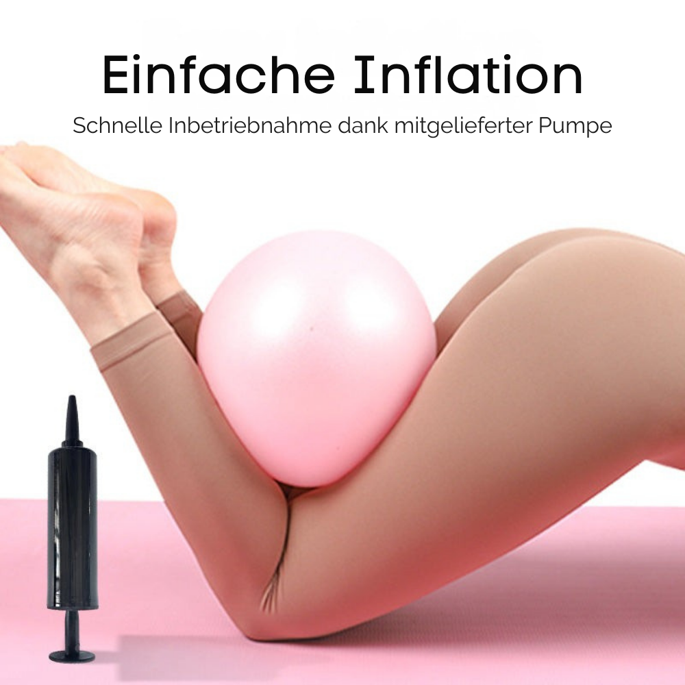 Balle de Pilates anti-éclatement en PVC avec pompe — ballon d’exercice pour l’entraînement de l’équilibre