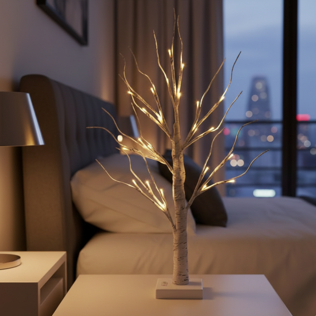 Birch Tree LED Accent Lights For Home Decor And Seasonal Display Indoor Lighting