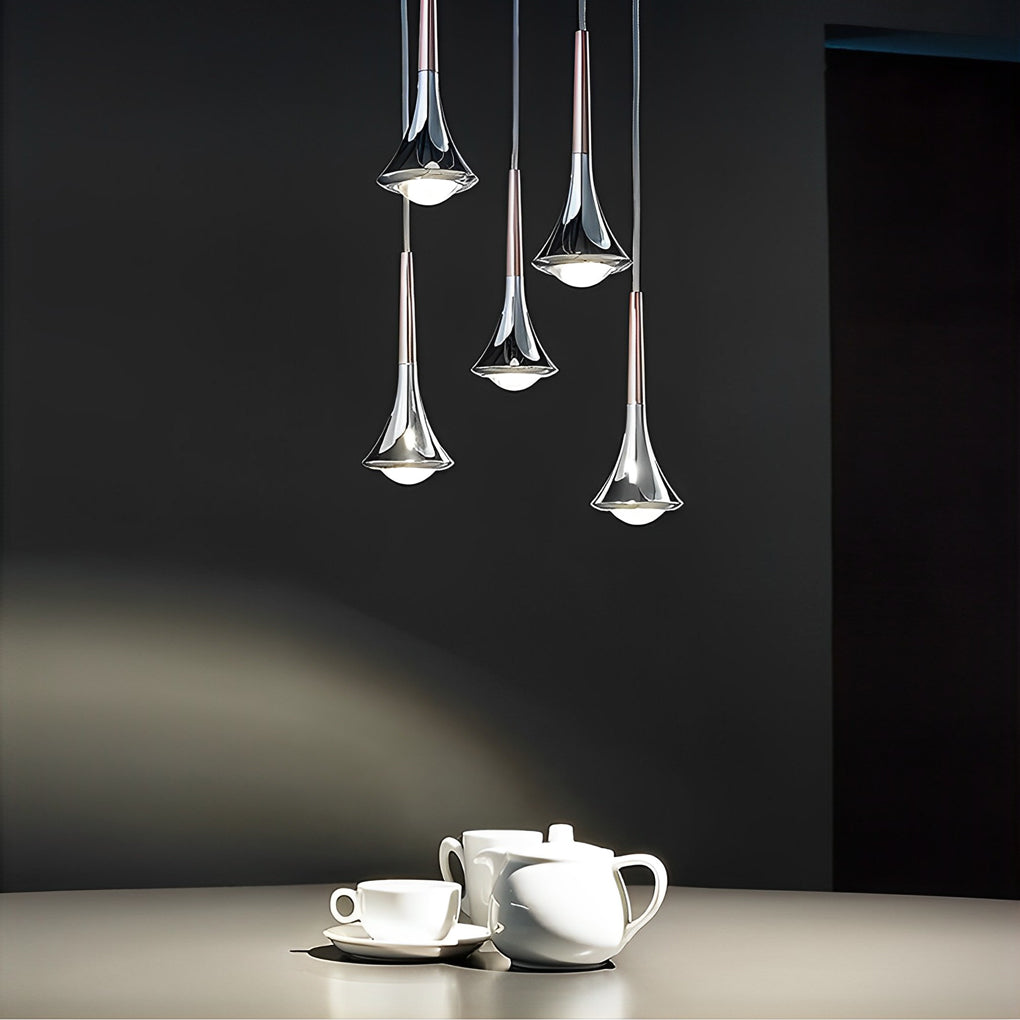 Aurelia AquaDrop Pendant Lamp With Warm Ambient Glow For Contemporary Living Spaces
