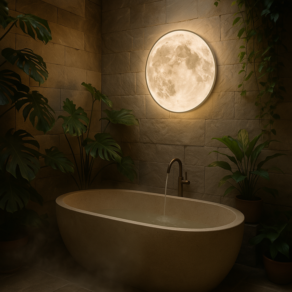 Noctara Lunar Atmosphere Lamp With Dimmable Moonlight Glow For Bedroom And Living Room