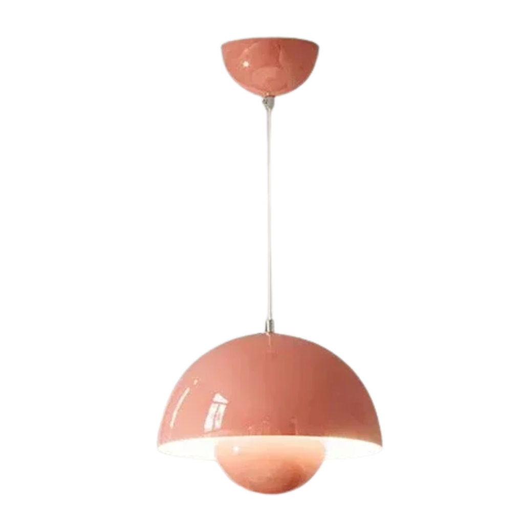 Macaron Nordic LED Pendant Chandelier — Mushroom-Inspired Shades, Soft Color Design