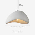 Wabi Sabi Polymer Pendant Light With Organic Texture For Living And Dining Rooms