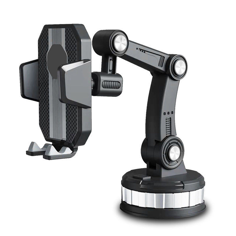 Universal Car Mount With Telescopic Arm And 360 Pivot For Windshield And Dashboard