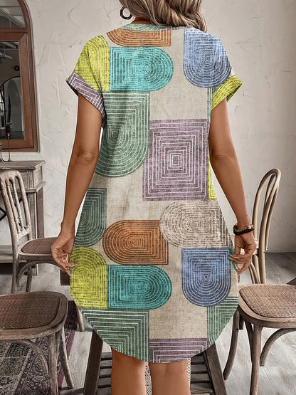 Robe Élégance Géométrique