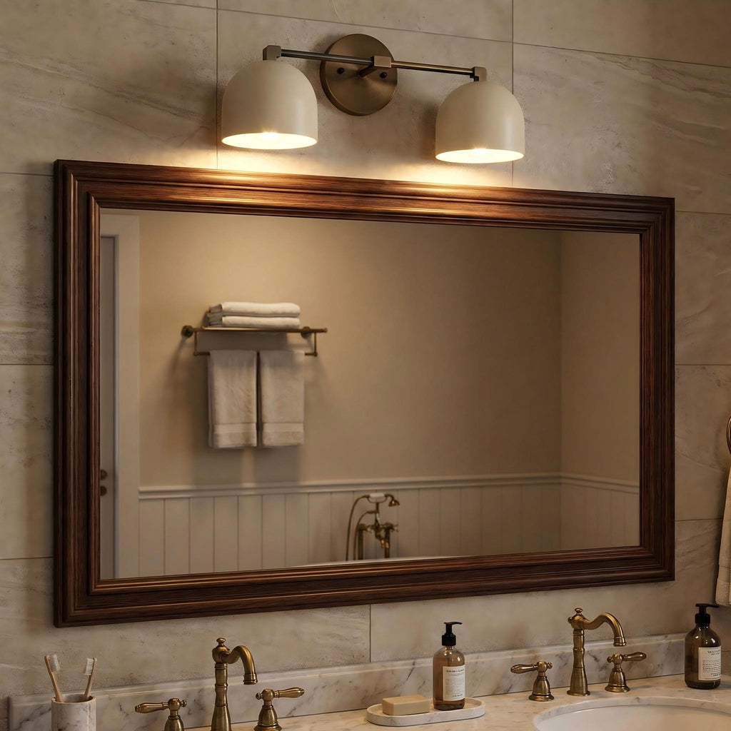 Mid-Century Dome Wall Lamp With Retro Design For Bathroom And Hallway
