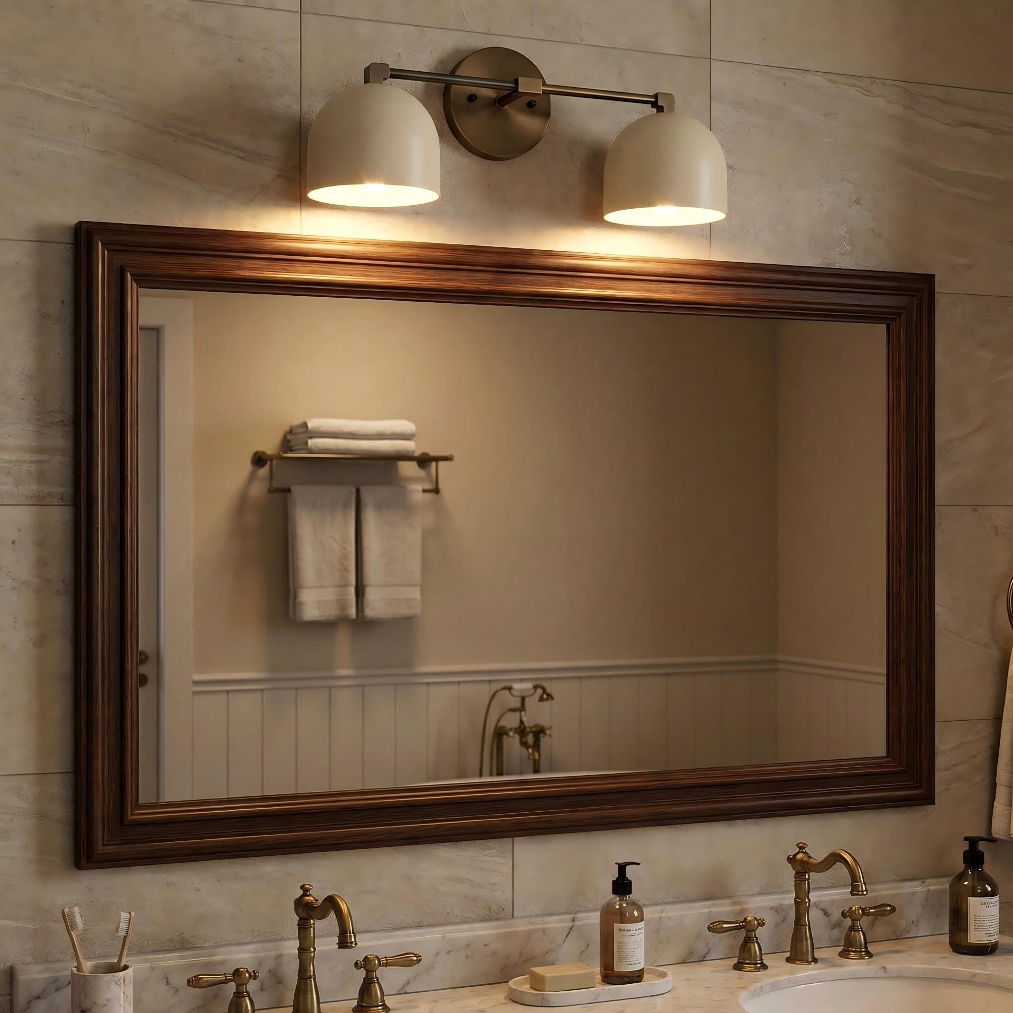 Mid-Century Dome Wall Lamp With Retro Design For Bathroom And Hallway