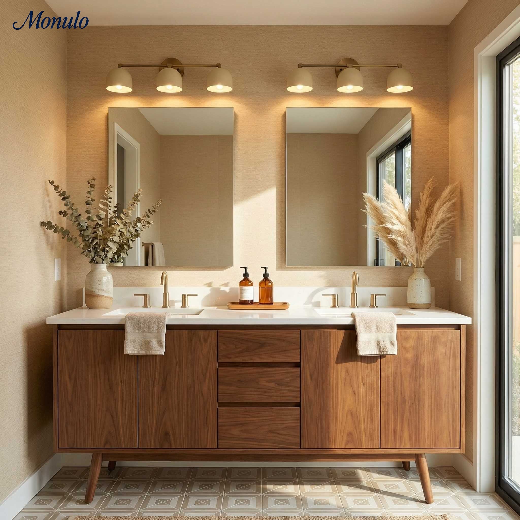 Mid-Century Dome Wall Lamp With Retro Design For Bathroom And Hallway