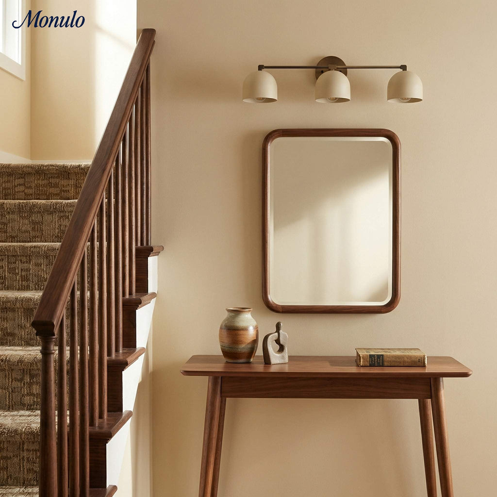 Mid-Century Dome Wall Lamp With Retro Design For Bathroom And Hallway