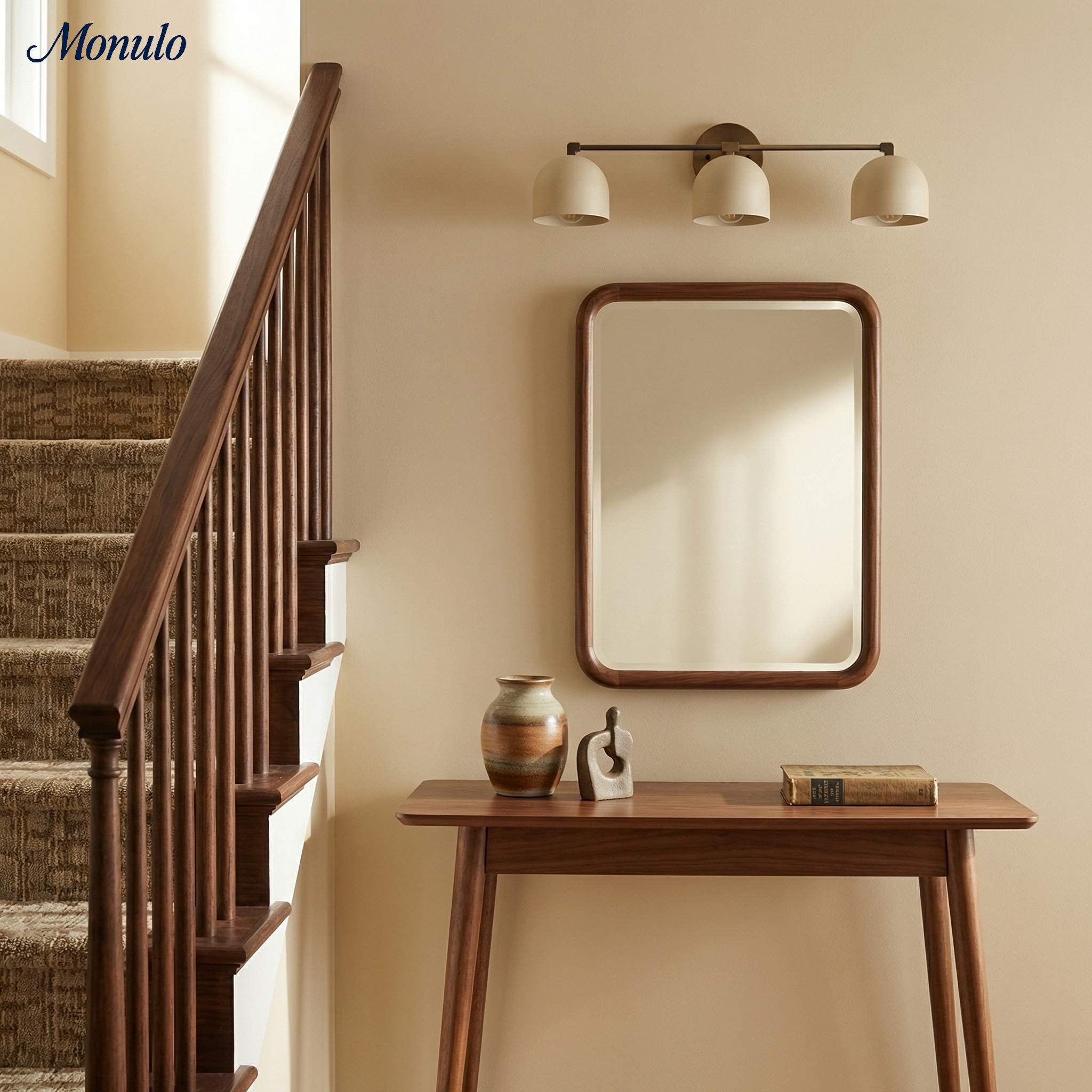 Mid-Century Dome Wall Lamp With Retro Design For Bathroom And Hallway