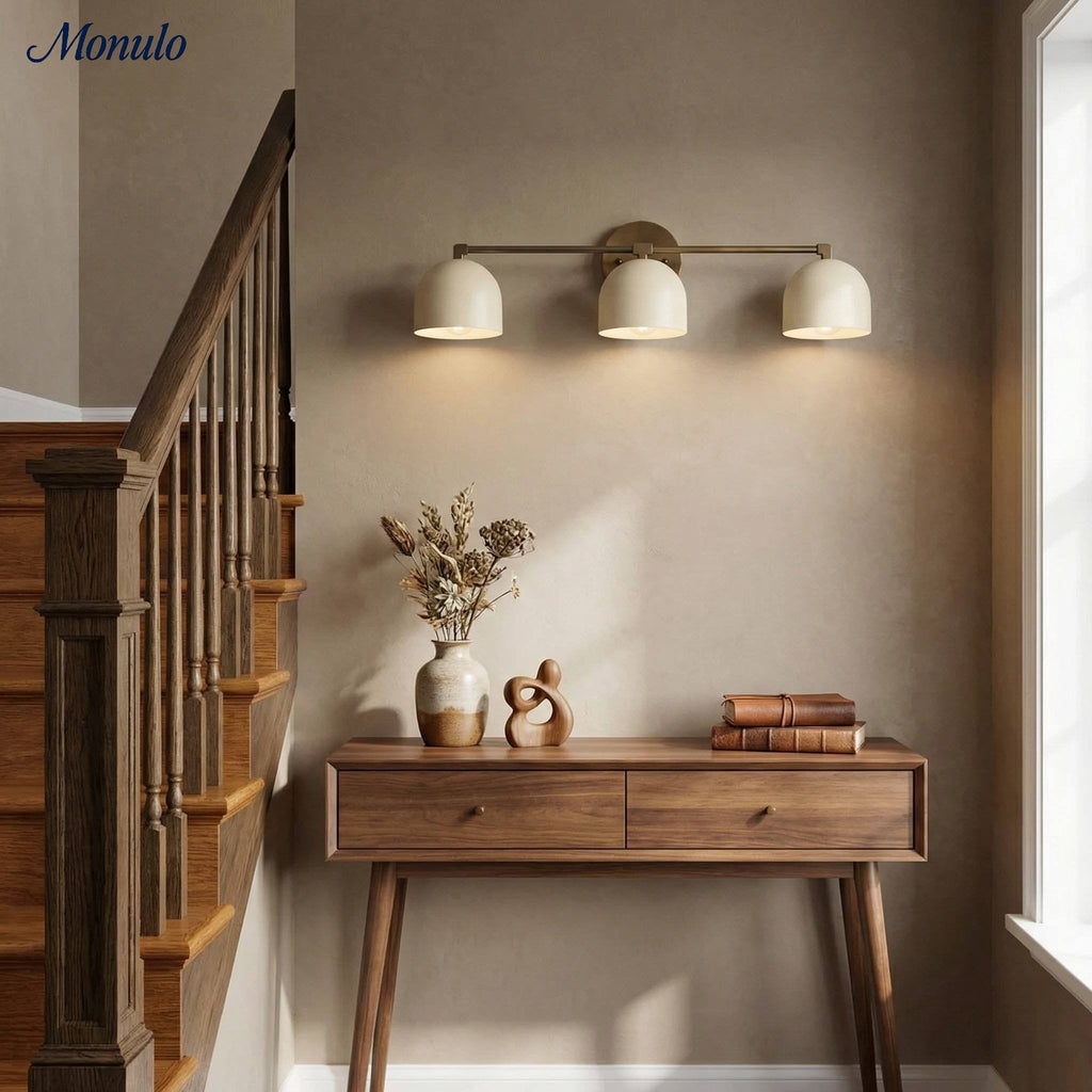 Mid-Century Dome Wall Lamp With Retro Design For Bathroom And Hallway