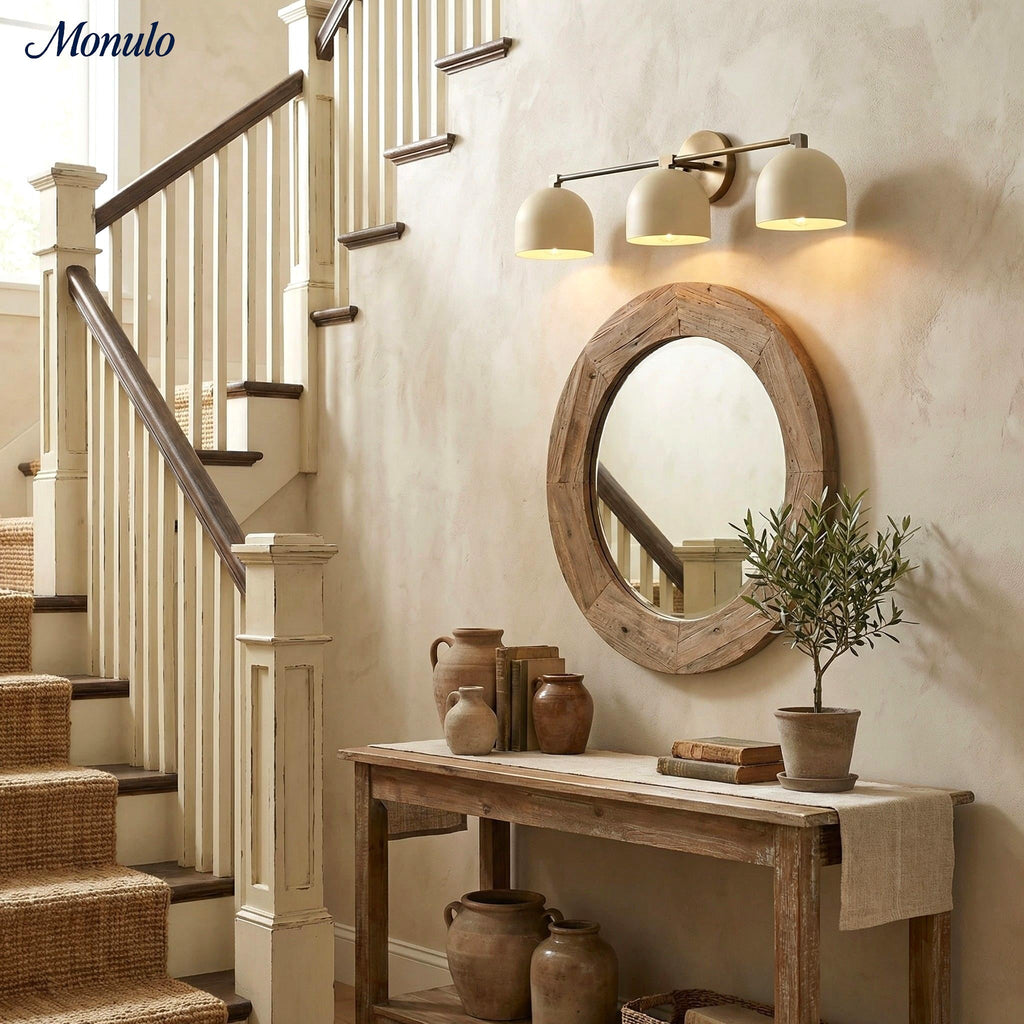 Mid-Century Dome Wall Lamp With Retro Design For Bathroom And Hallway