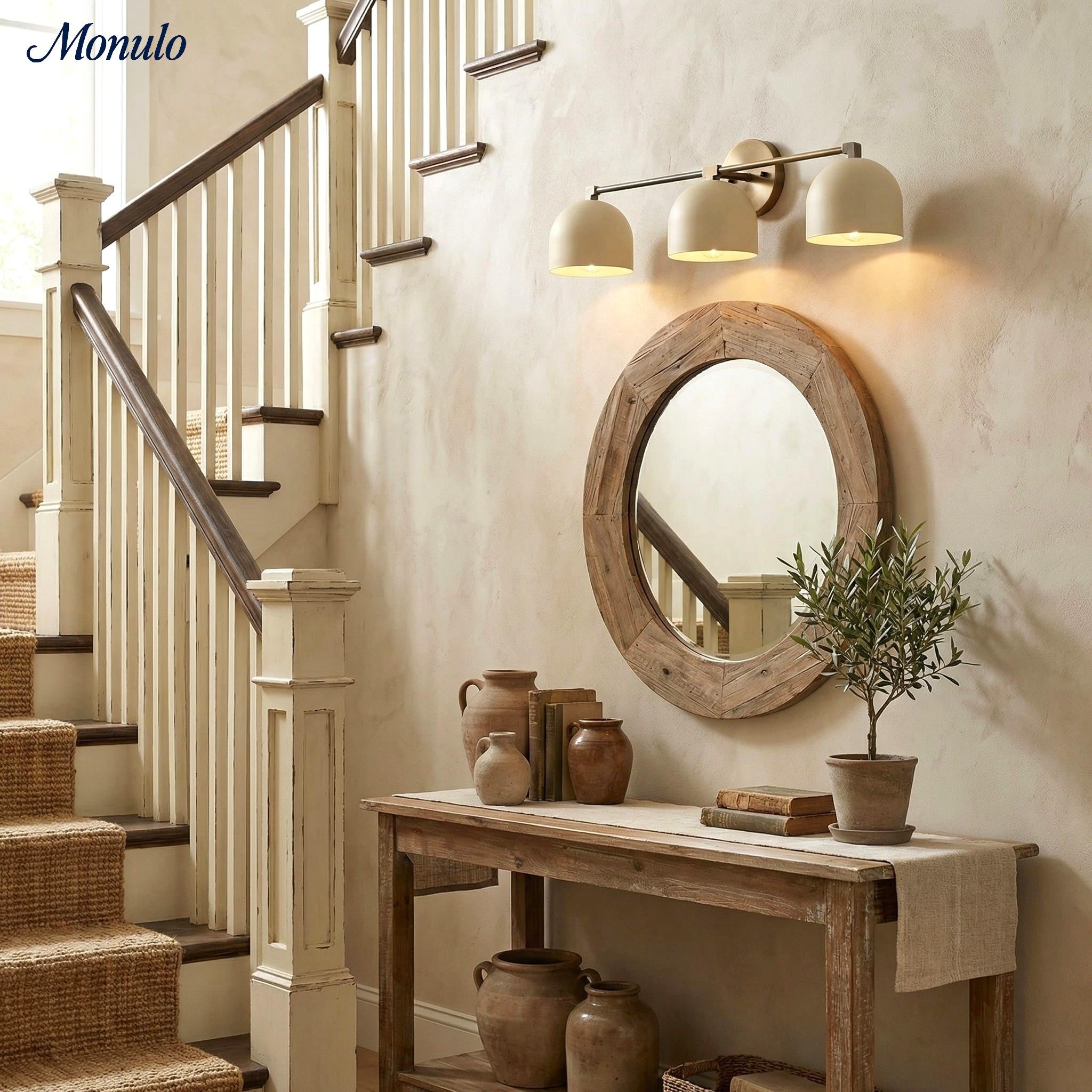 Mid-Century Dome Wall Lamp With Retro Design For Bathroom And Hallway