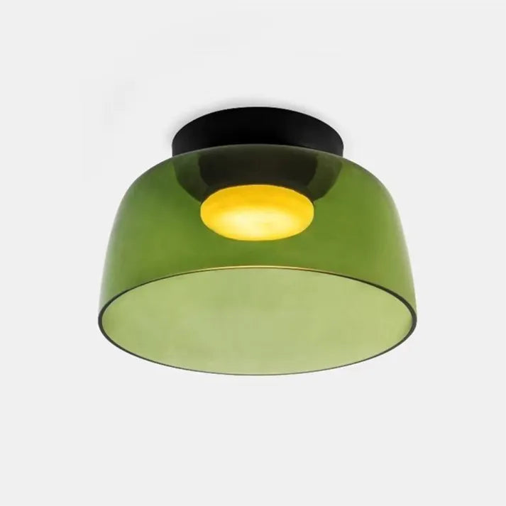 Lumenweave Nordic Style Ceiling Light With Handcrafted Glass Shade For Living Rooms And Dining Areas