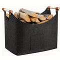 Large Felt Storage Basket For Firewood 55L For Fireplace And Stove