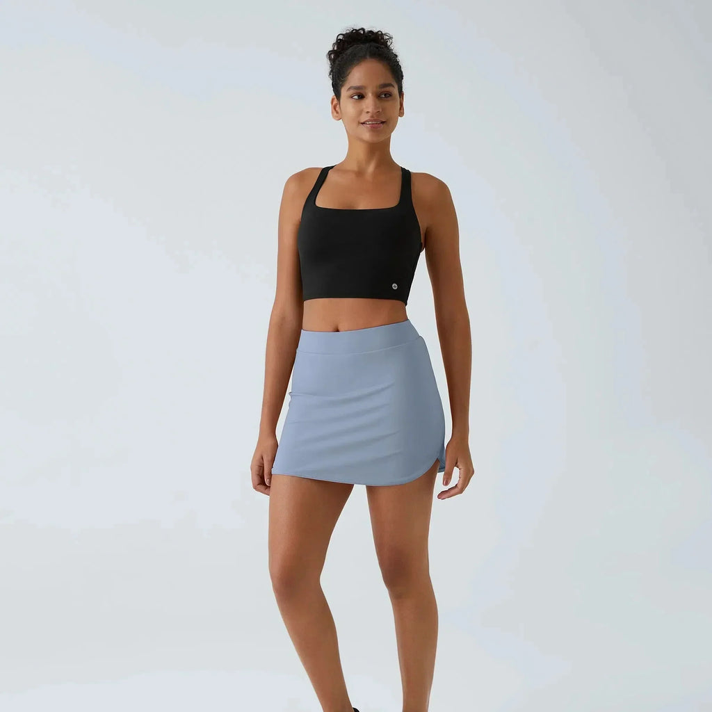 Nova 2-In-1 Micro Golf Skirt — Flat High Waistband, Integrated Hidden Pockets