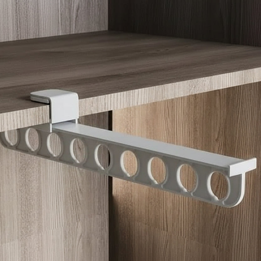 GlidePro Pull-Out Wardrobe Rack — Slim Sturdy Sliding Hanger