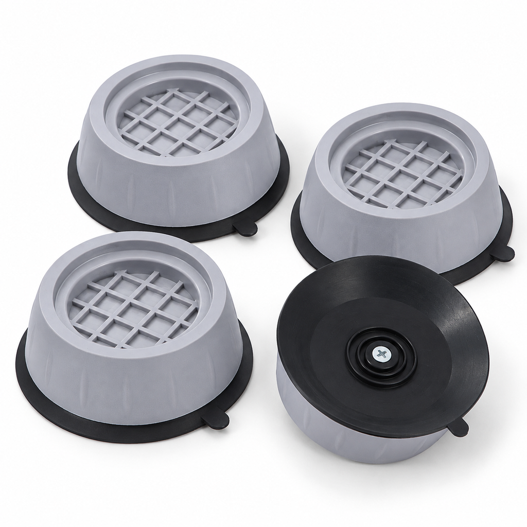 Patins en caoutchouc anti-vibrations de 8 cm — supports stables pour pieds d’appareils