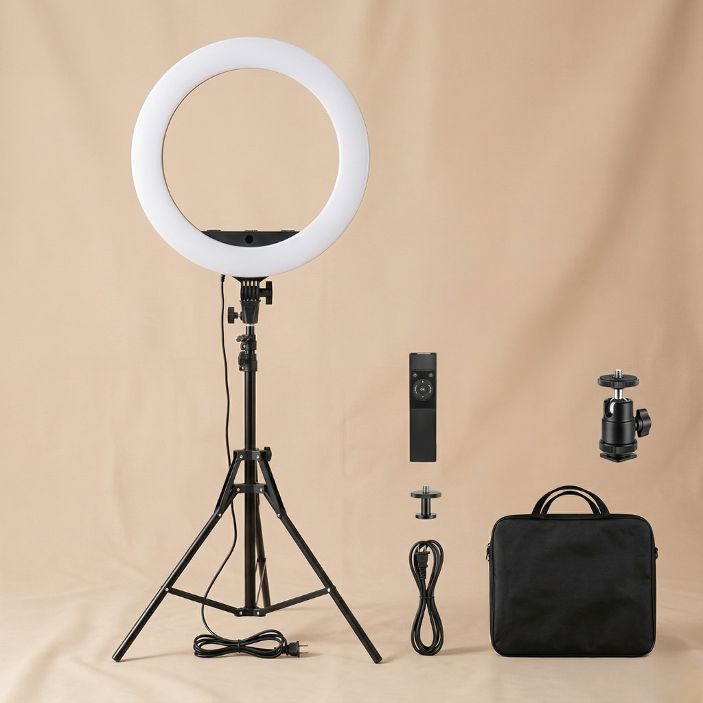 ProLite 18 Inch Ring Light And Tripod For Vlogging And Makeup And Photography Projects