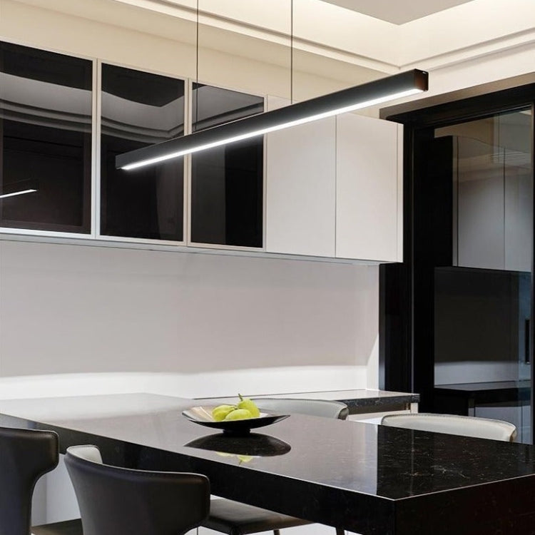 Aureon Modern Light Chandelier With LED Technology For Dining And Office Use In Black Or Brown Finish