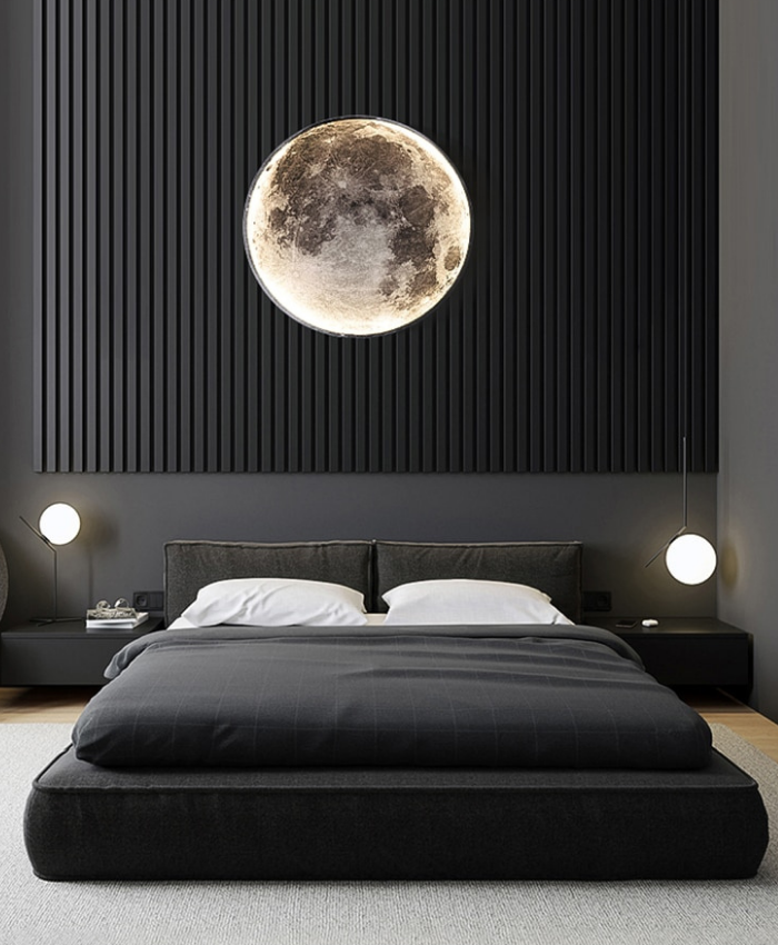 Luna Moon Lamp Creates Cozy Ambient Lighting In Your Bedroom With Gentle Moon Glow Decor