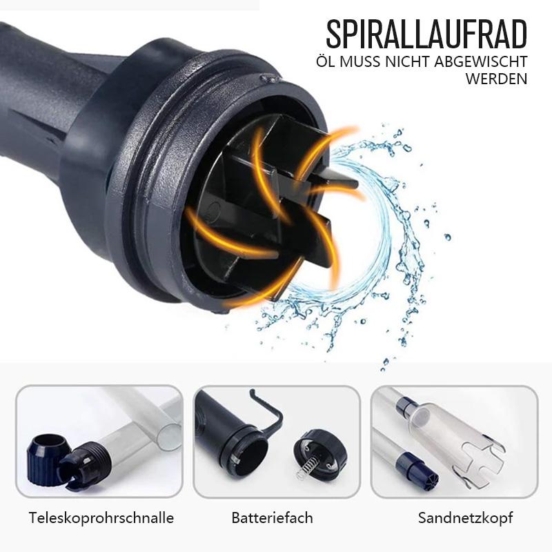 Mudador automático de água para aquário — bomba de sifão para gravilha alimentada a pilhas