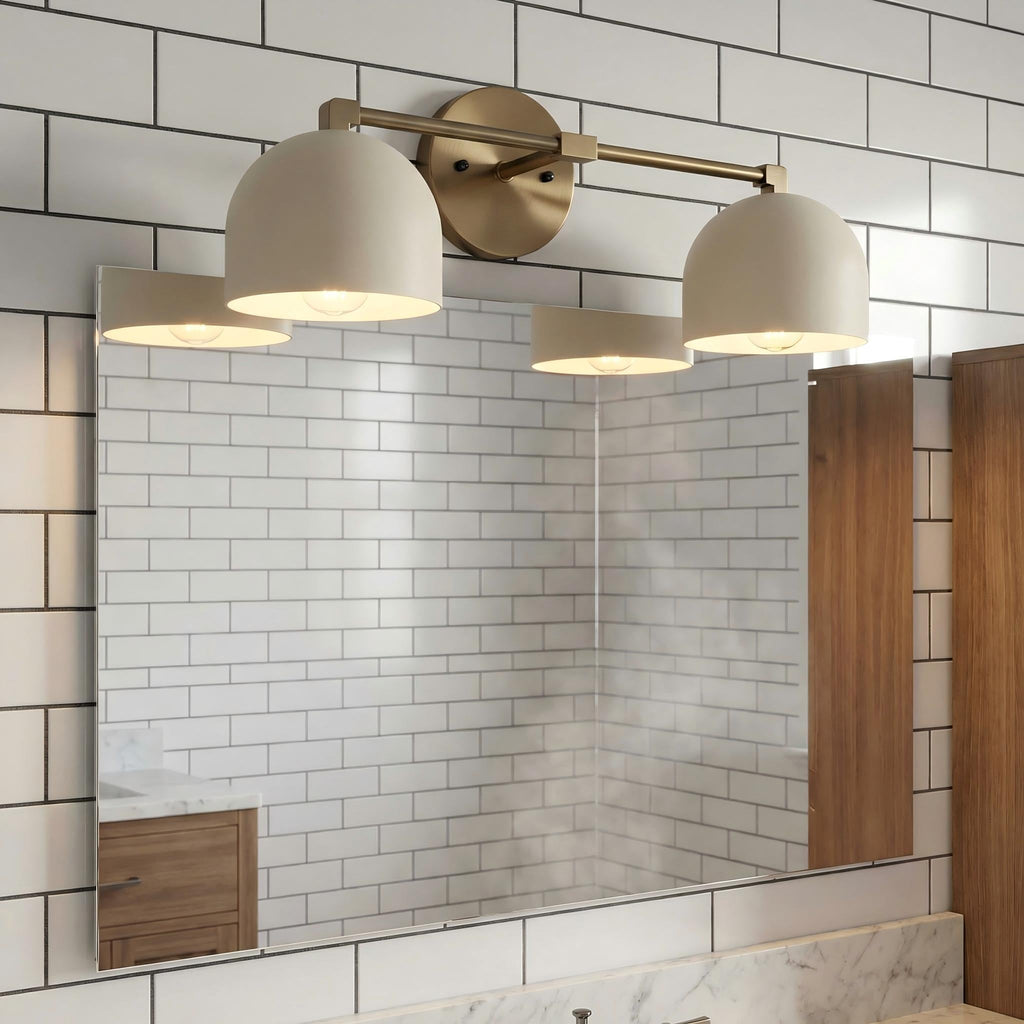 Mid-Century Dome Wall Lamp With Retro Design For Bathroom And Hallway