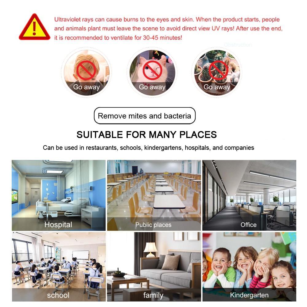 8W UV-C Light For Home Sanitization, Compact Ultraviolet Lamp For Quick Cleaning And Everyday Use