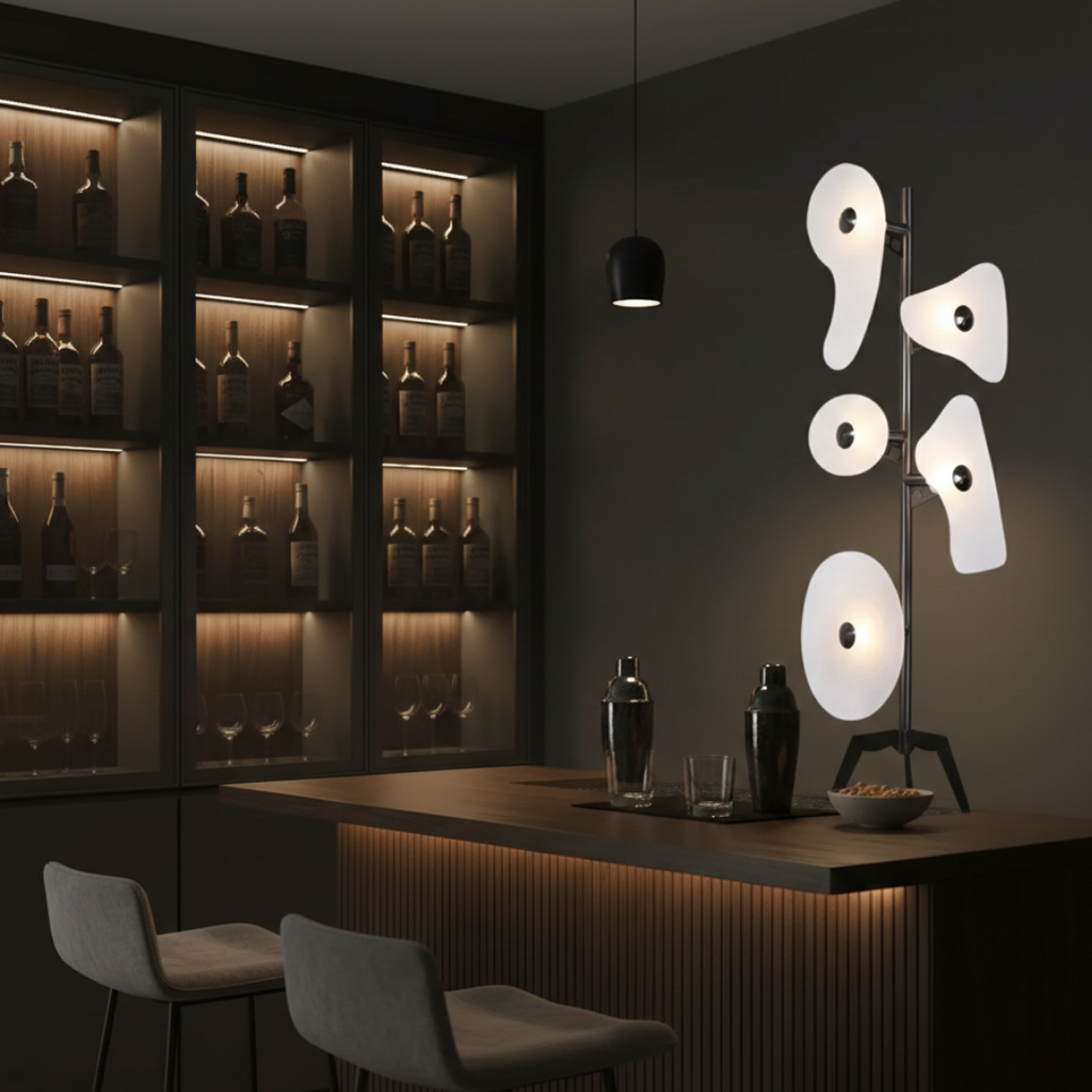 Ambient Colour Changing Floor Lamp With LED For Modern Living Rooms And Bedrooms