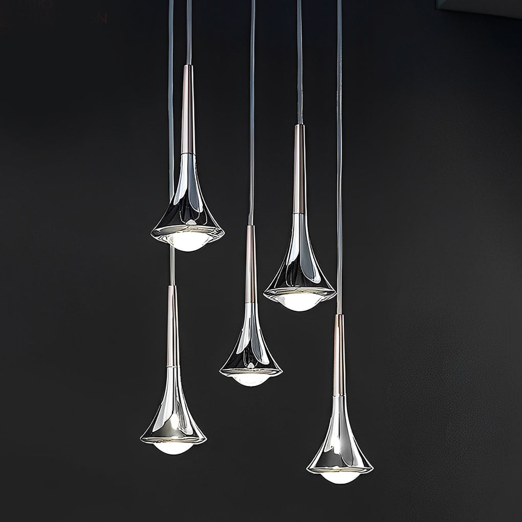 Aurelia AquaDrop Pendant Lamp With Warm Ambient Glow For Contemporary Living Spaces