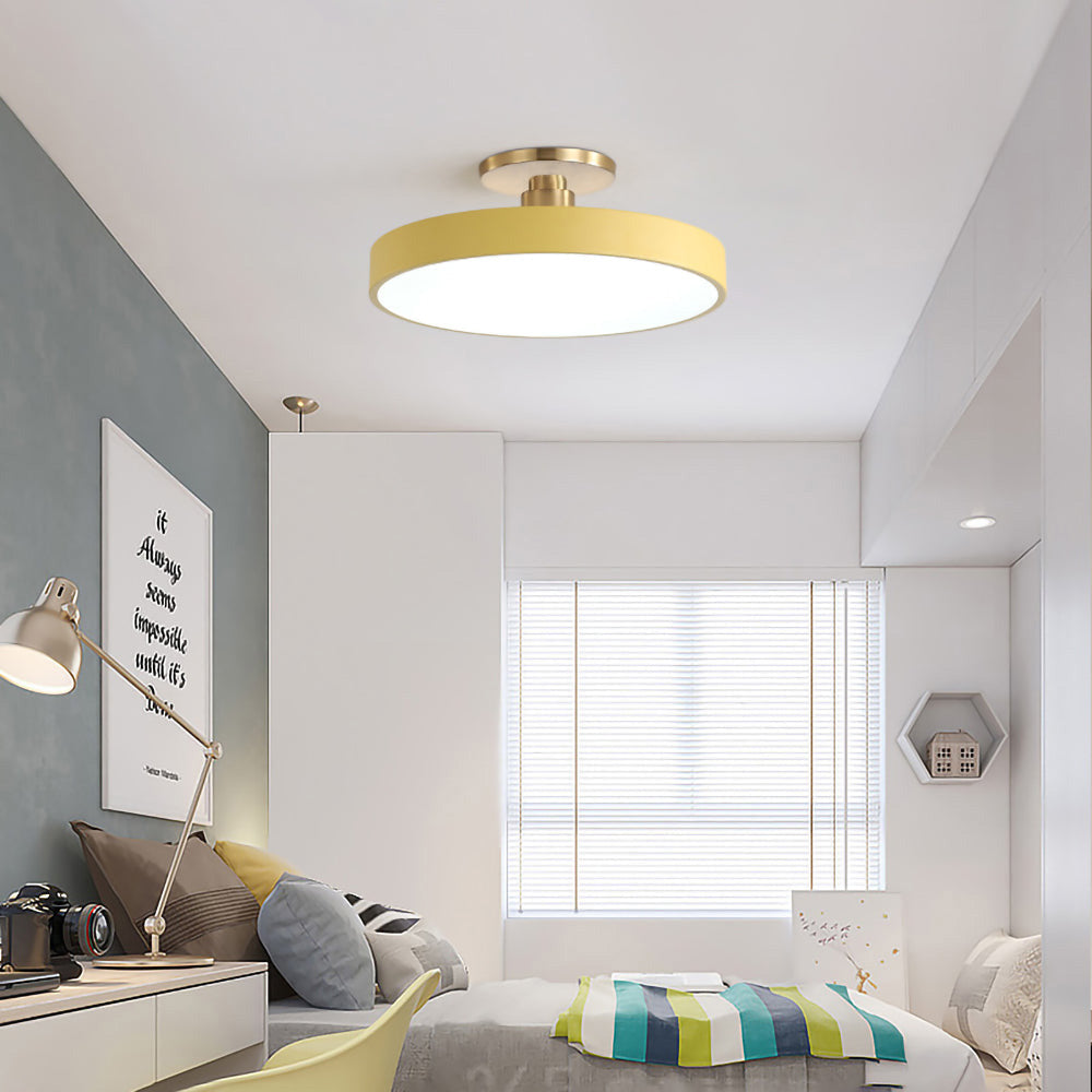 Astraeon LED Light Semi-Flush Mount Fixture For Dining Or Living Spaces Home Decor