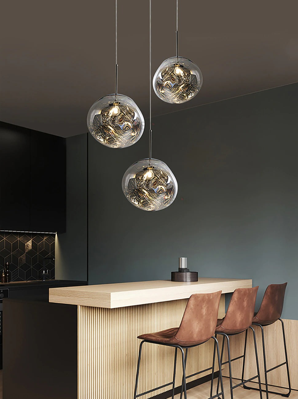 Aureo LED Kitchen Pendant Light Modern Ceiling Fixture For Dining Area Illumination