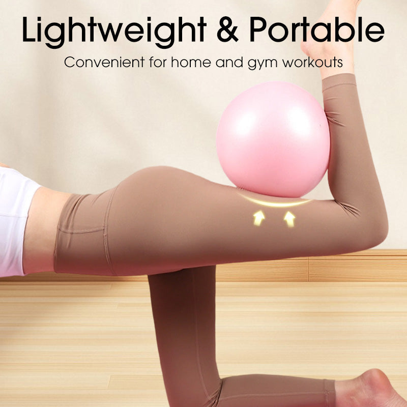 Balle de Pilates anti-éclatement en PVC avec pompe — ballon d’exercice pour l’entraînement de l’équilibre