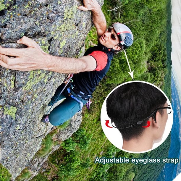 Nastavitelný protiskluzový řemínek na brýle - bezpečné flexibilní uchycení