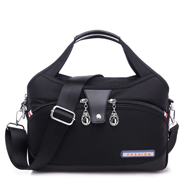 Geantă crossbody antifurt din nailon — design hidrofug, compartimente multiple, funcții de securitate ascunse