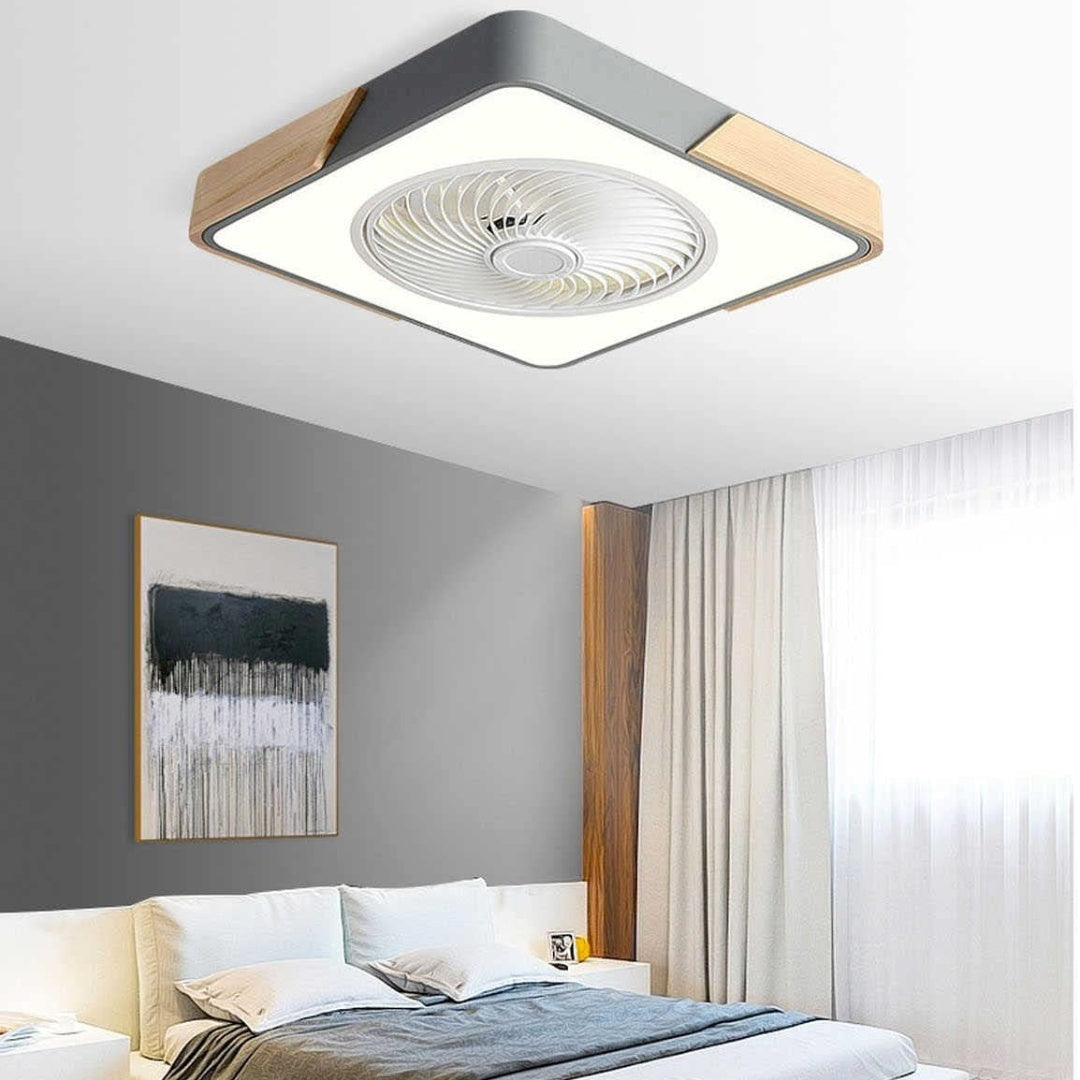 Boreal Timber Wooden Blades Ceiling Fan With Energy Saving LED Lighting For Living Spaces