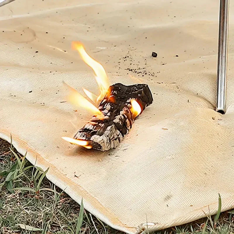 800°C feuerfeste Matte für Feuerstellen und Grill, Glasfaser-Folienabschirmung