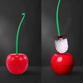 CHERRICLEAN toiletsæt med kirsebærformet toiletbørste og holder — legende design til rengøring af badeværelset