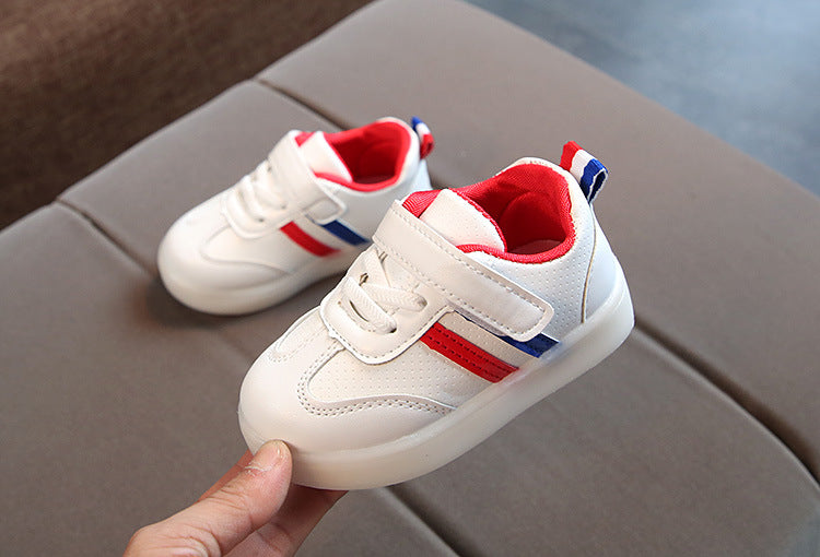 LED Light Up Kids Shoes With Flexible Sole For Active Play