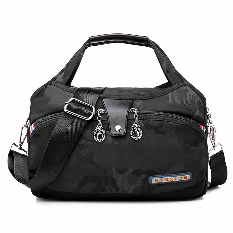 Geantă crossbody antifurt din nailon — design hidrofug, compartimente multiple, funcții de securitate ascunse