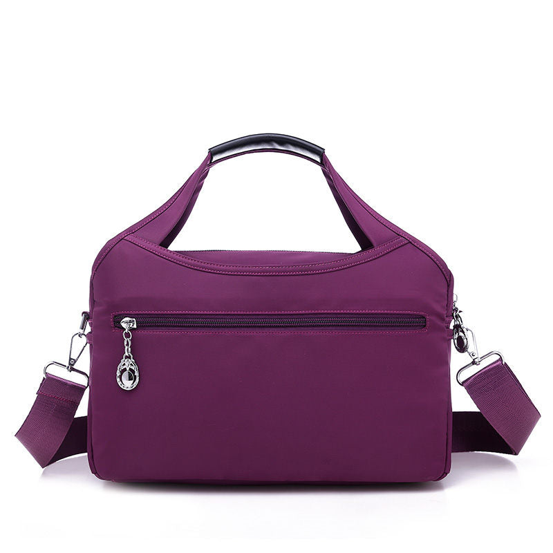 Geantă crossbody antifurt din nailon — design hidrofug, compartimente multiple, funcții de securitate ascunse