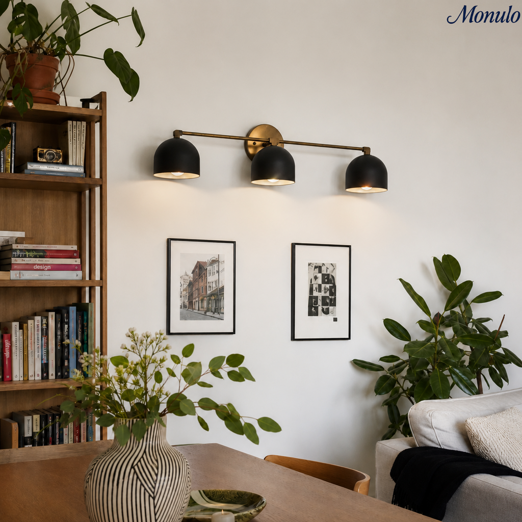 Mid-Century Dome Wall Lamp With Retro Design For Bathroom And Hallway