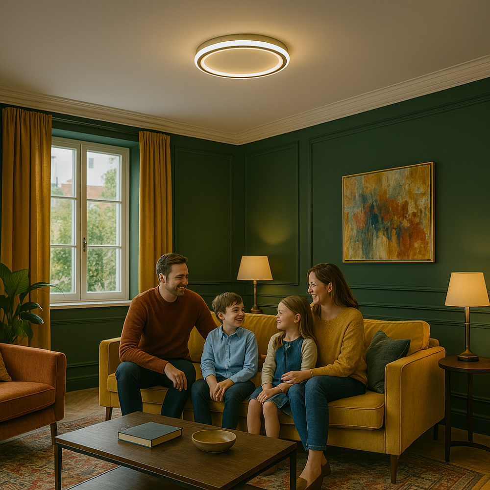 Nordic SkagaNova Dimmable LED Ceiling Light With Warm White Glow For Modern Living Spaces