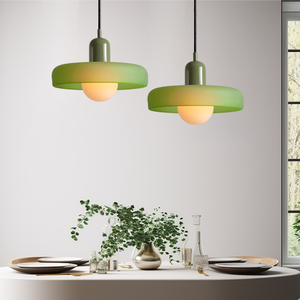 Bauhaus Style Glass Pendant Light For Dining And Living Areas
