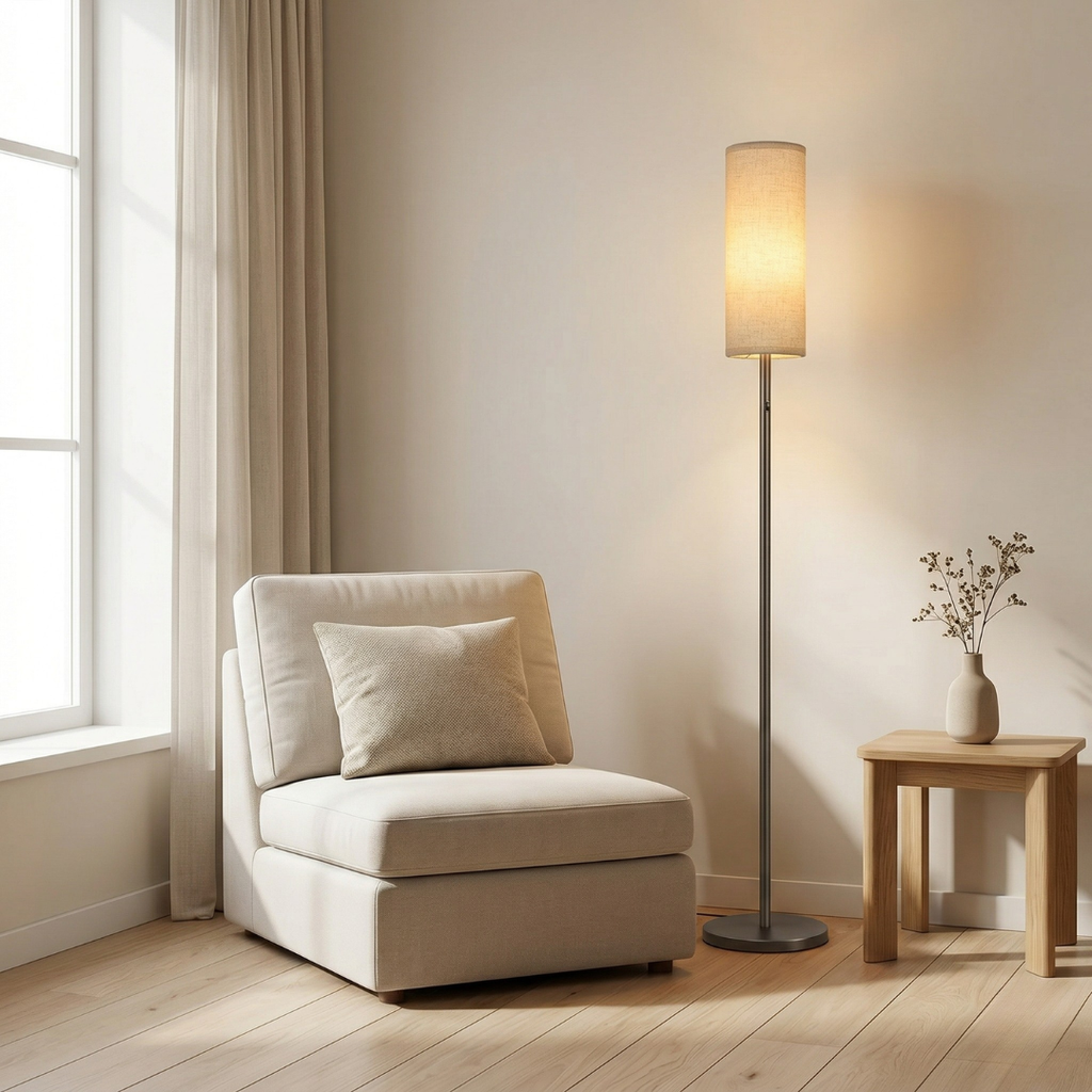 App Controlled RGB Floor Lamp For Customizable Ambient Lighting In Any Room Or Office Space