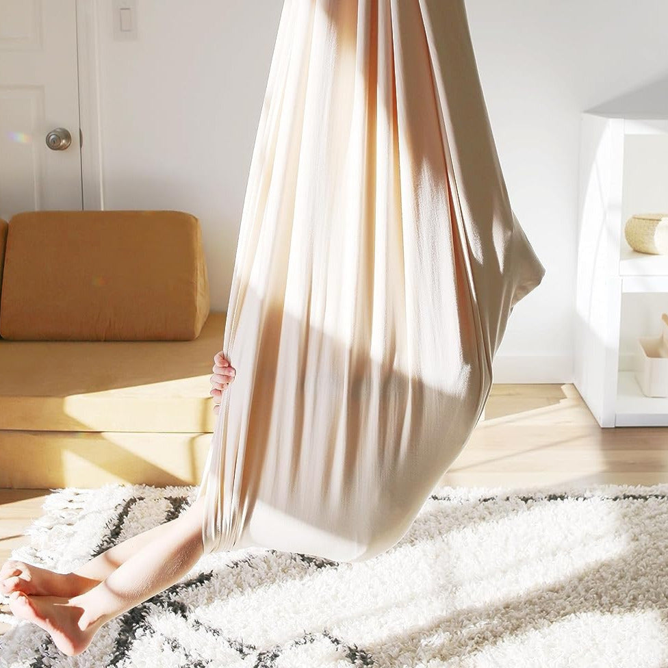 Children's Cotton Therapy Swing Hammock For Balance, Calm, And Sensory Development