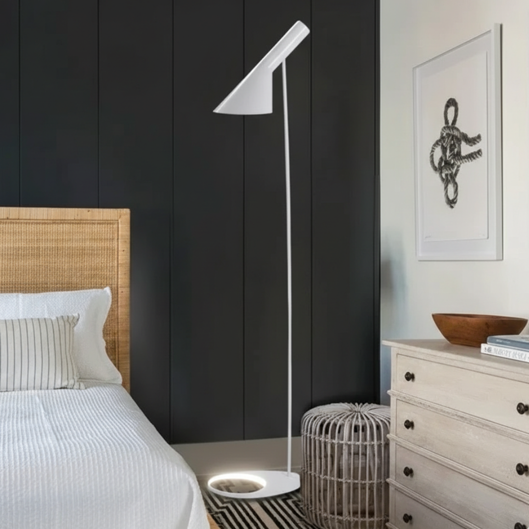 Nordic LED Floor Lamp With Eye Comfort Lighting And Adjustable Brightness For Living Areas