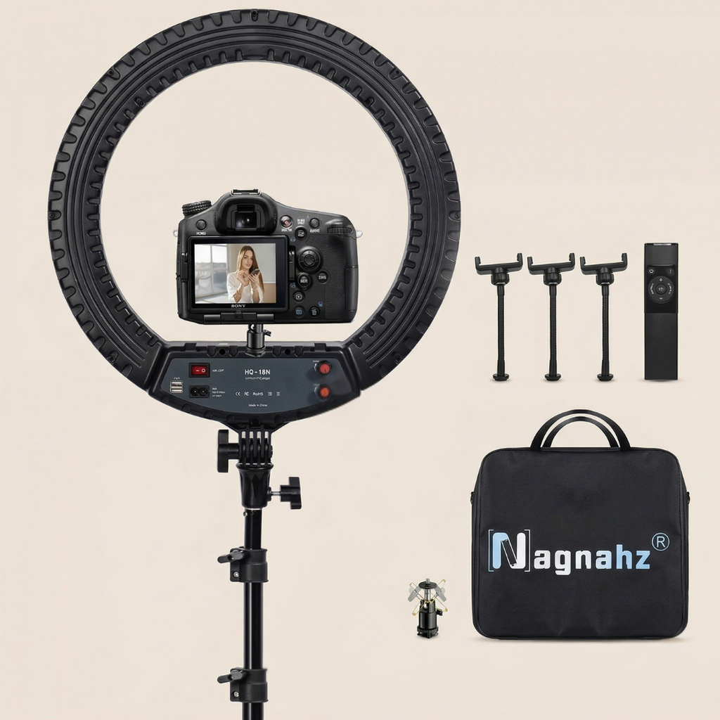 ProLite 18 Inch Ring Light And Tripod For Vlogging And Makeup And Photography Projects