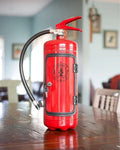 Mancave Red Metal Bottle Storage Disguised Fire Extinguisher